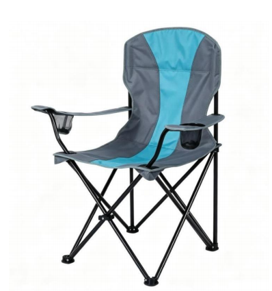 TWO-TONE FOLDING CAMPING ARM CHAIR