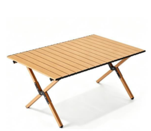 X-Leg Roll-Top Folding Camping Table