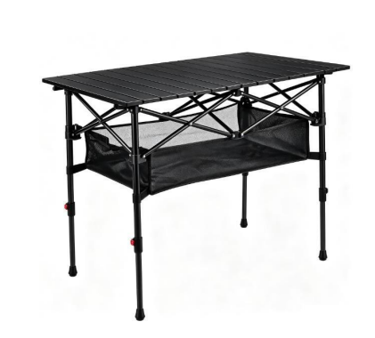 CARBON STEEL ADJUSTABLE  FOLDING CAMPING TABLE