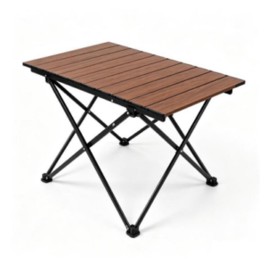 HEIGHT ADJUSTABLE CAMPING ROLL  TOP TABLE